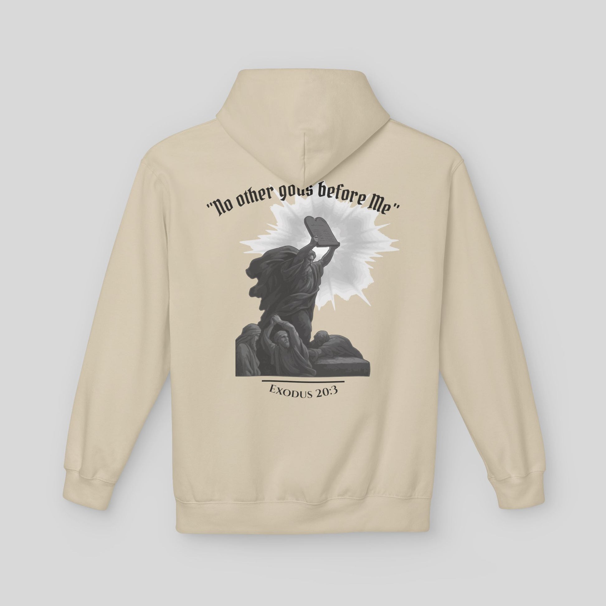 Moses Ten Commandments - Men's Hoodie (Light Edition)