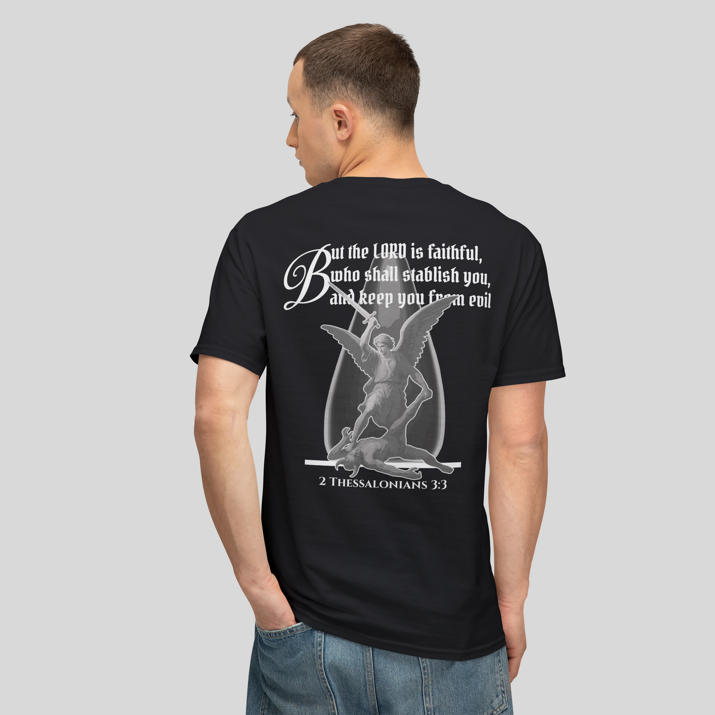 Defender of Faith - Men's T-Shirt (Dark Edition) Black