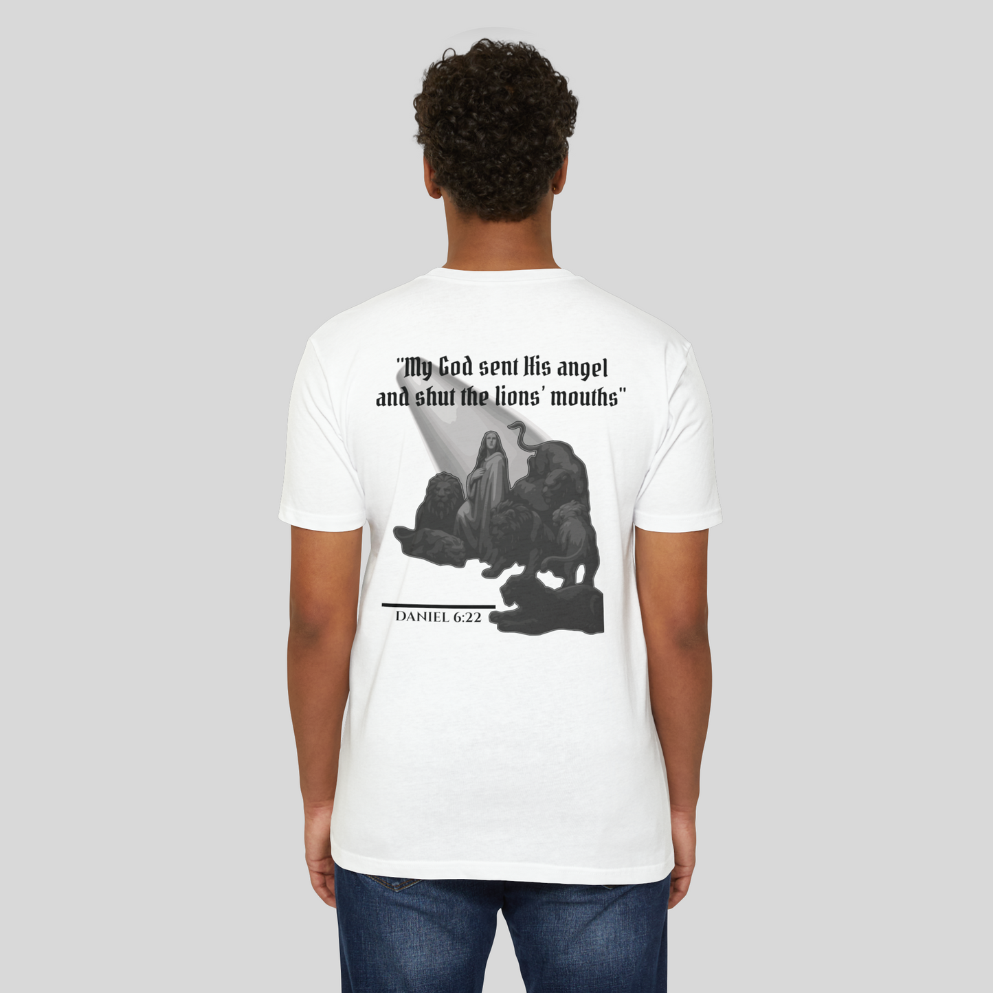 Daniel in the Lions’ Den - Men's T-Shirt (Light Edition) White