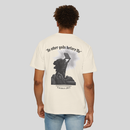 Moses Ten Commandments - Men's T-Shirt (Light Edition) Beige