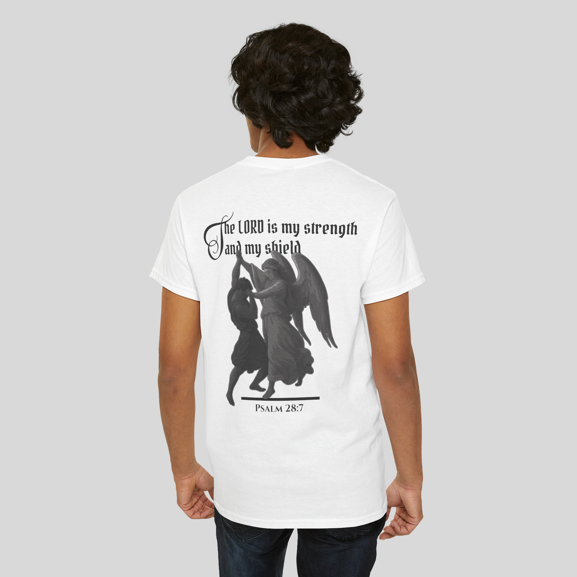 Strength and Shield - Men's T-Shirt (Light Edition) White