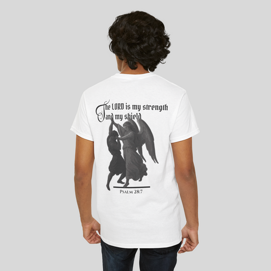 Strength and Shield - Men's T-Shirt (Light Edition) White