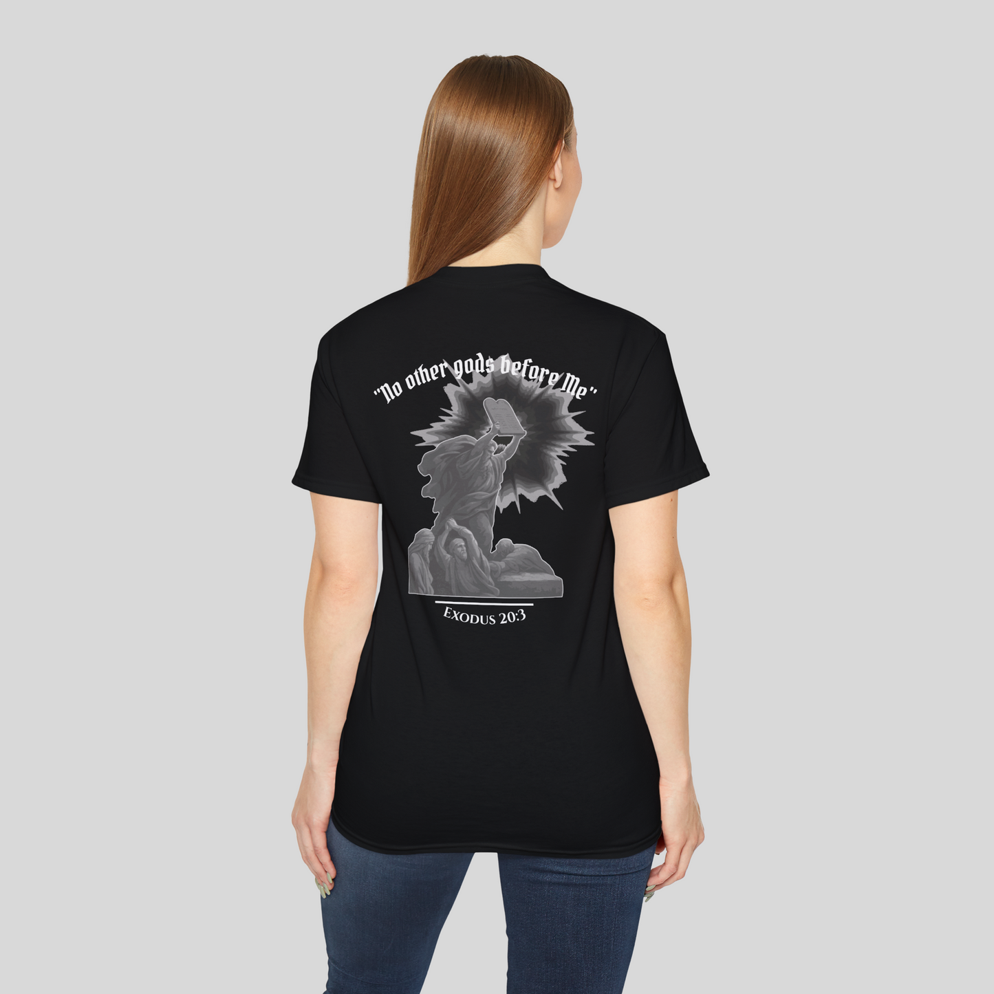 Moses Ten Commandments - Women's T-Shirt (Dark Edition) Black