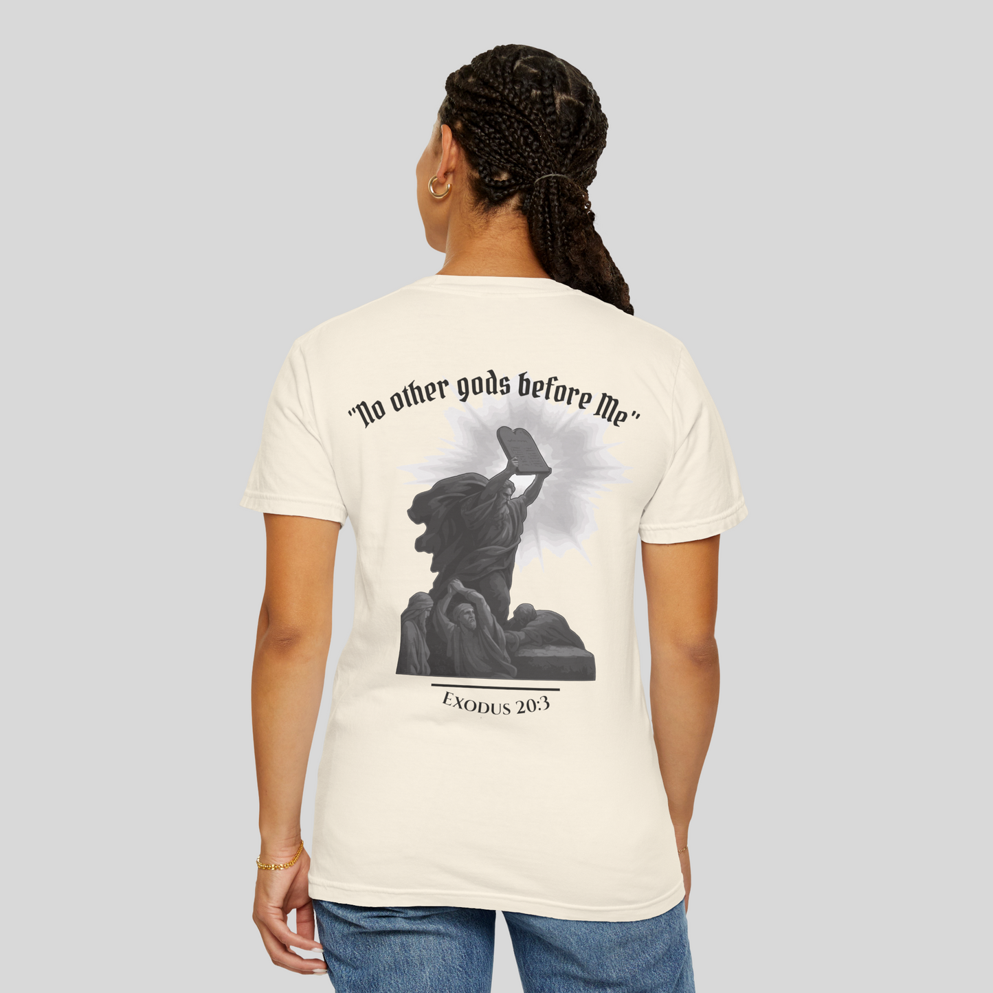 Moses Ten Commandments - Women's T-Shirt (Light Edition) Beige