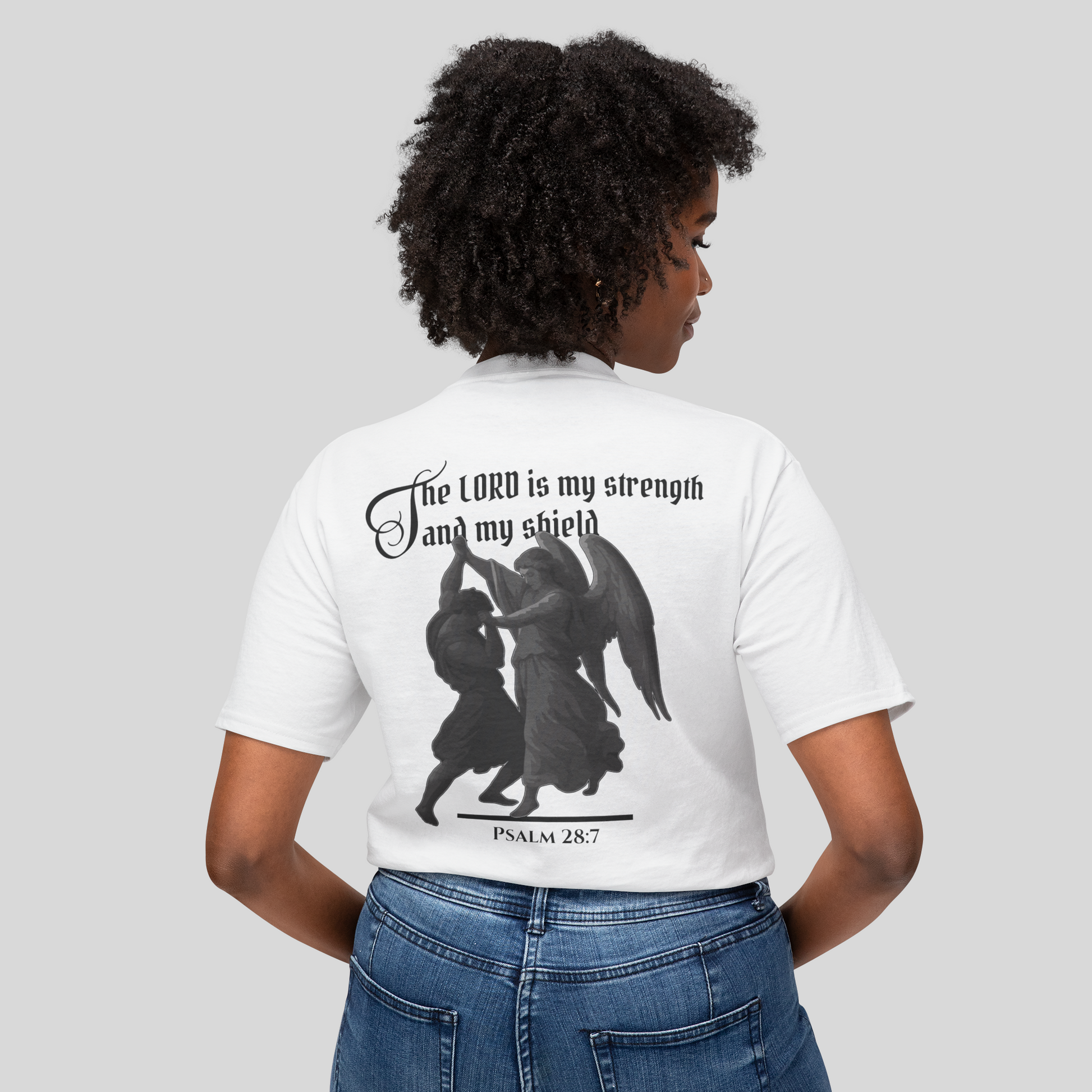 Strength and Shield - Women's T-Shirt (Light Edition) White