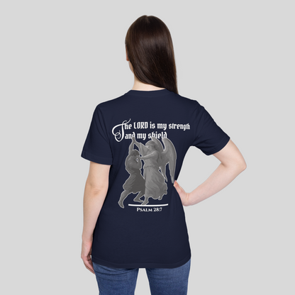 Strength and Shield - Women's T-Shirt (Dark Edition) Navy
