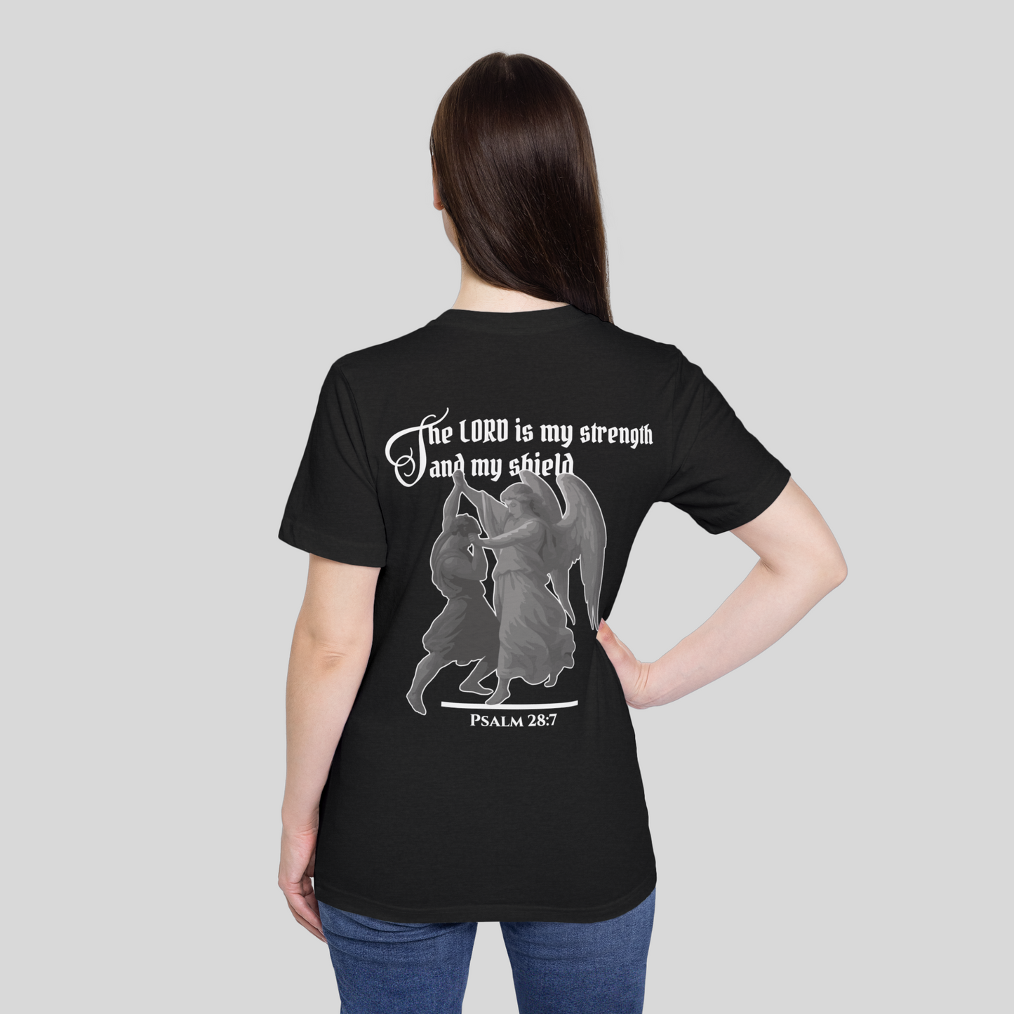 Strength and Shield - Women's T-Shirt (Dark Edition) Black