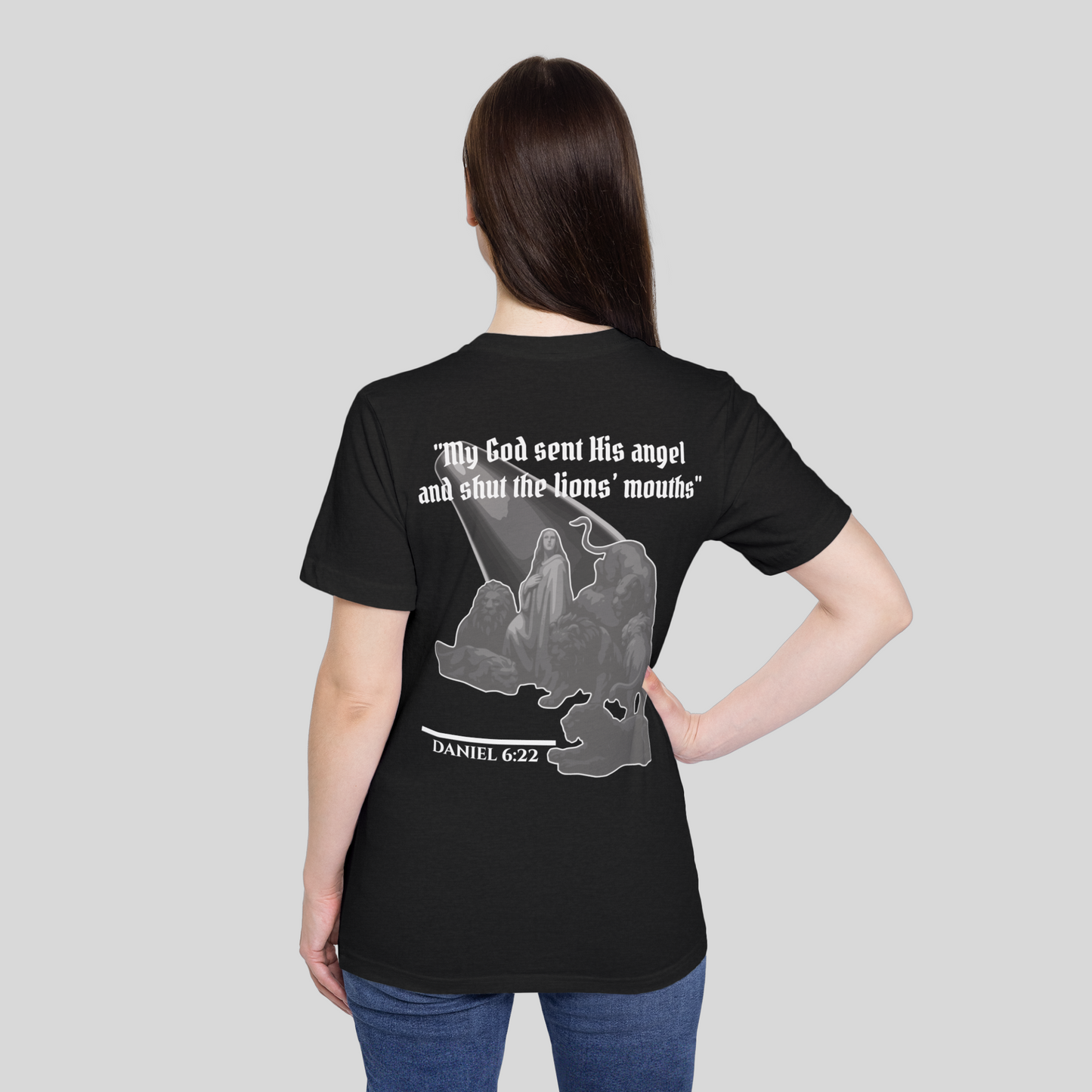 Daniel in the Lions’ Den - Women's T-Shirt (Dark Edition) Black
