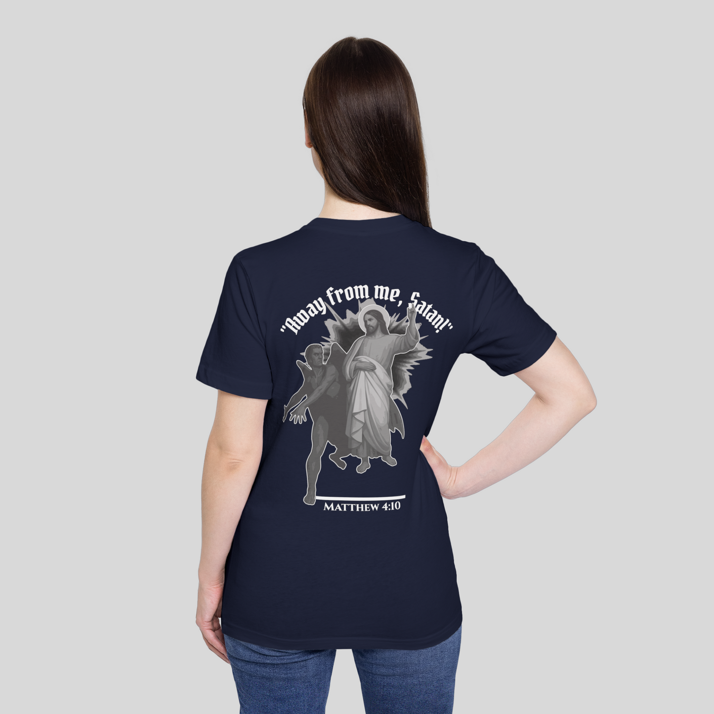 Temptation of Christ - Women's T-Shirt (Dark Edition) Navy