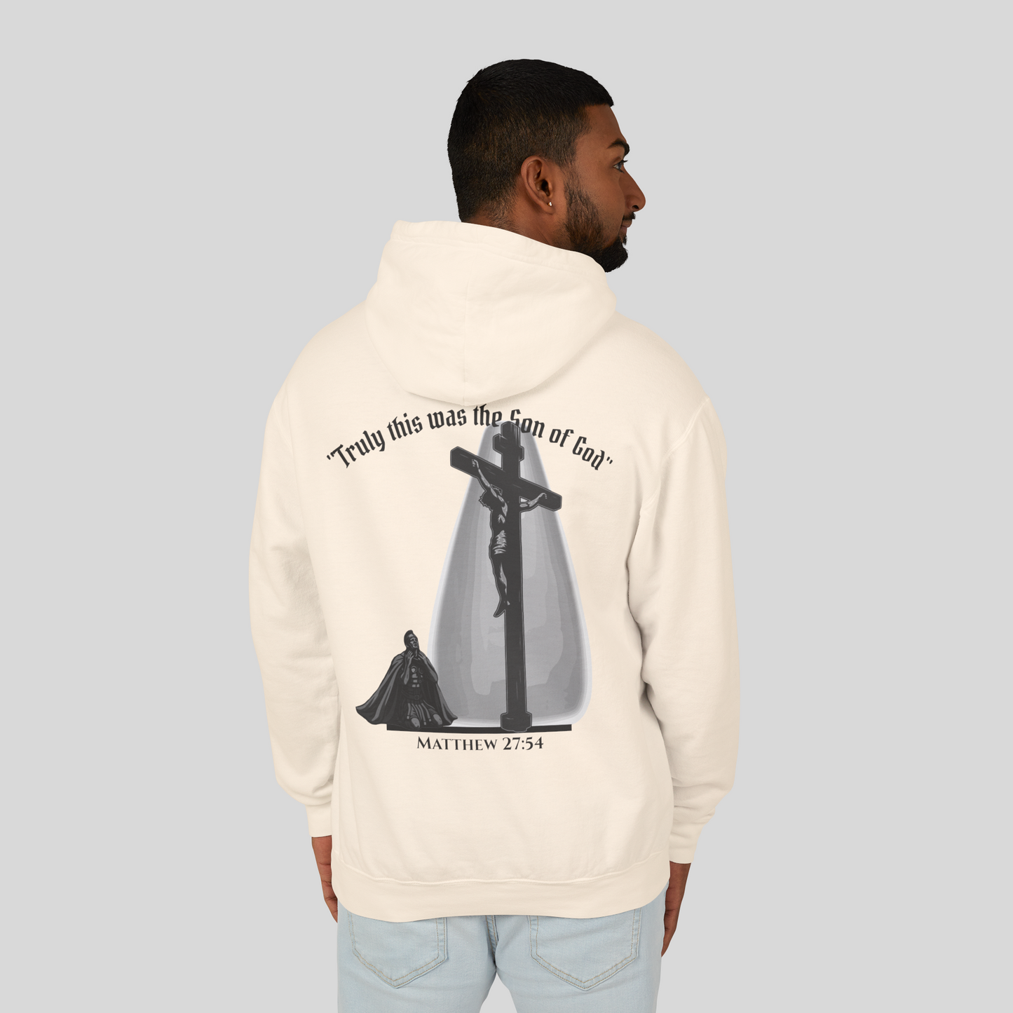 Truly Son of God - Men´s Hoodie (Light Edition) Beige