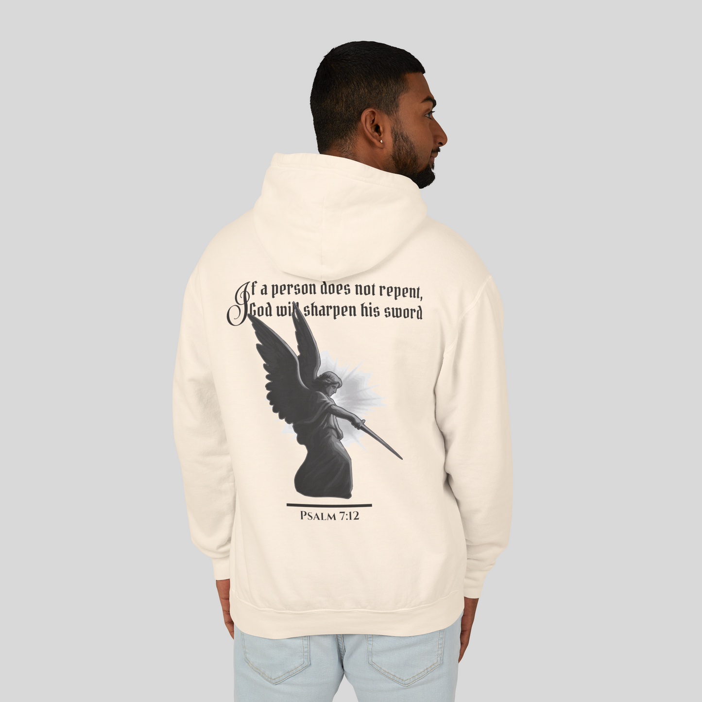 Righteous Judge - Men's Hoodie (Light Edition) Beige