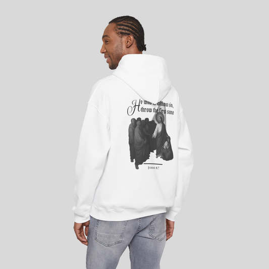 Without Sin - Men's Hoodie (Light Edition) White