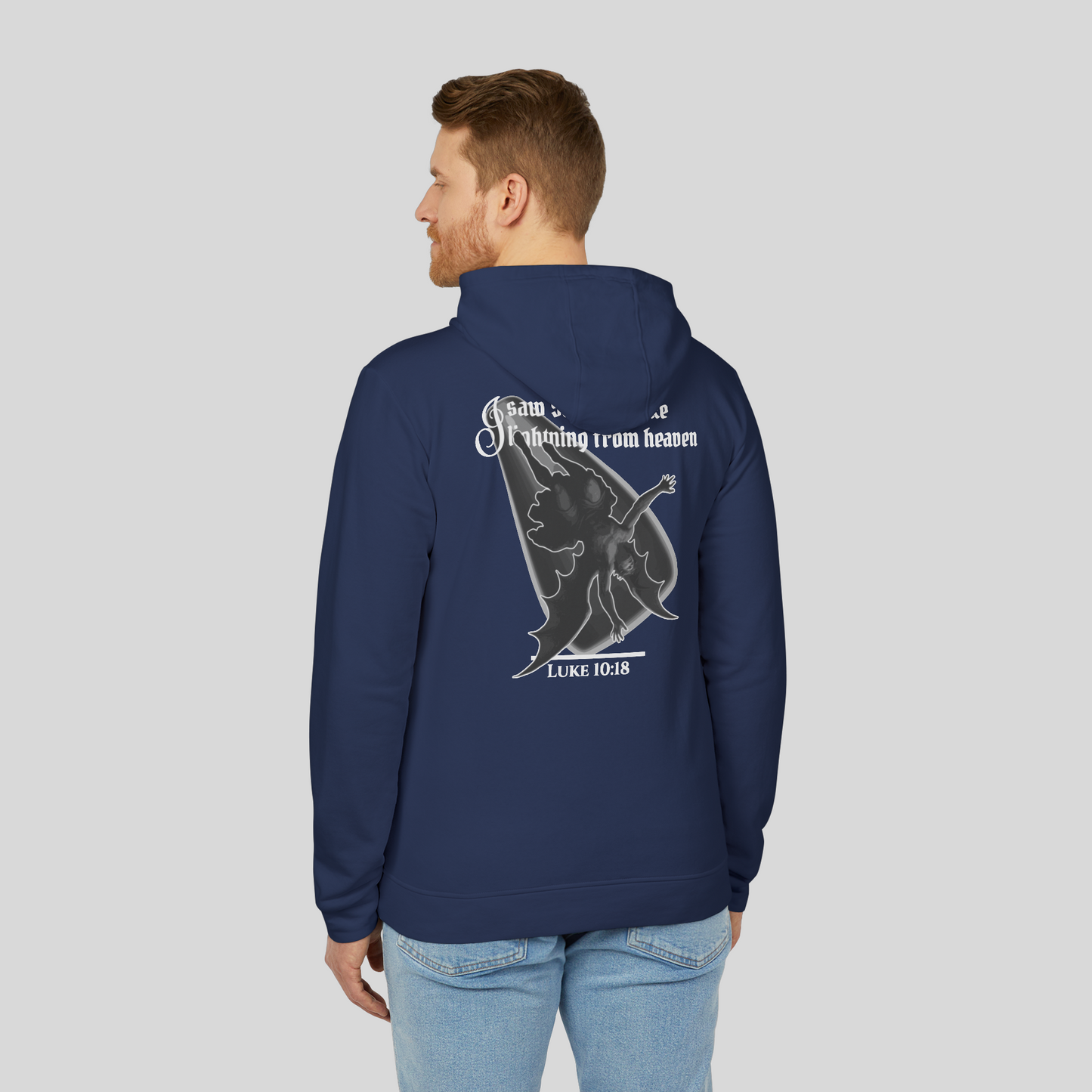 The Fallen Angel - Men's Hoodie (Dark Edition) Navy