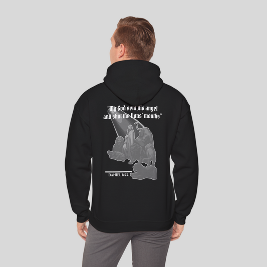 Daniel in the Lions' Den - Men's Hoodie (Dark Edition) Black