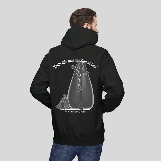 Truly Son of God - Men's Hoodie (Dark Edition) Black