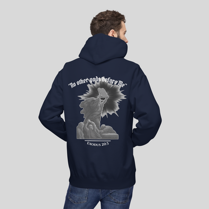 Moses Ten Commandments - Men's Hoodie (Dark Edition) Navy