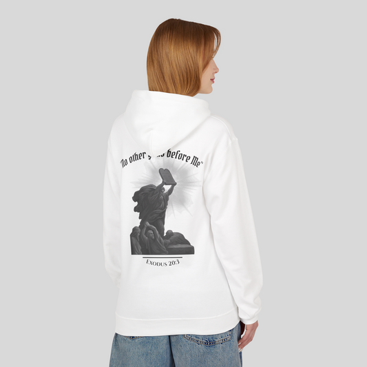 Moses Ten Commandments - Women's Hoodie (Light Edition) White