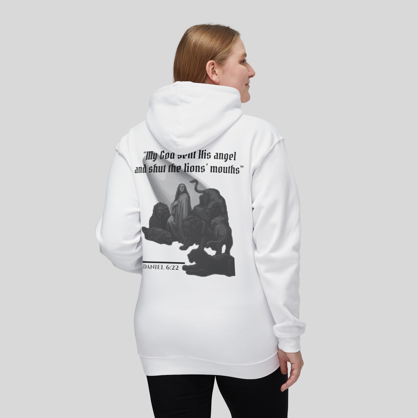 Daniel in the Lions' Den - Women's Hoodie (Light Edition) White