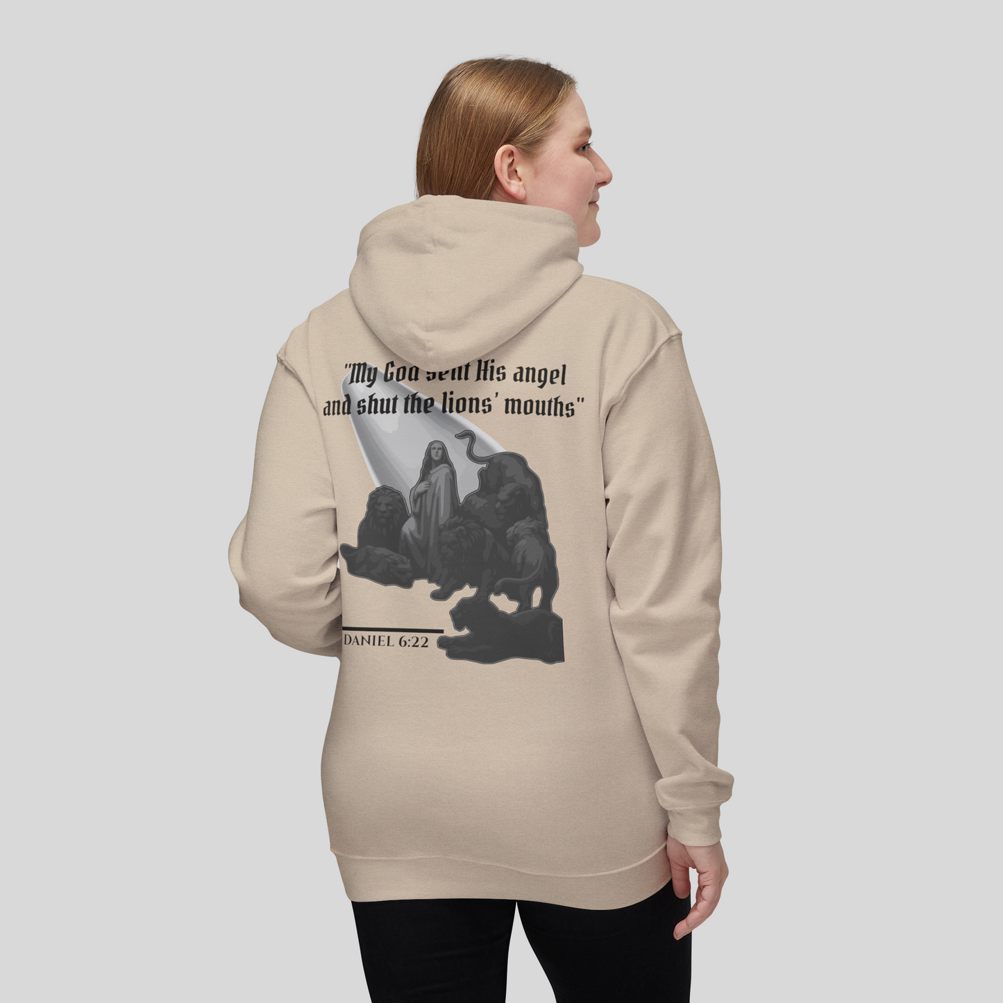 Daniel in the Lions' Den - Women's Hoodie (Light Edition) Beige
