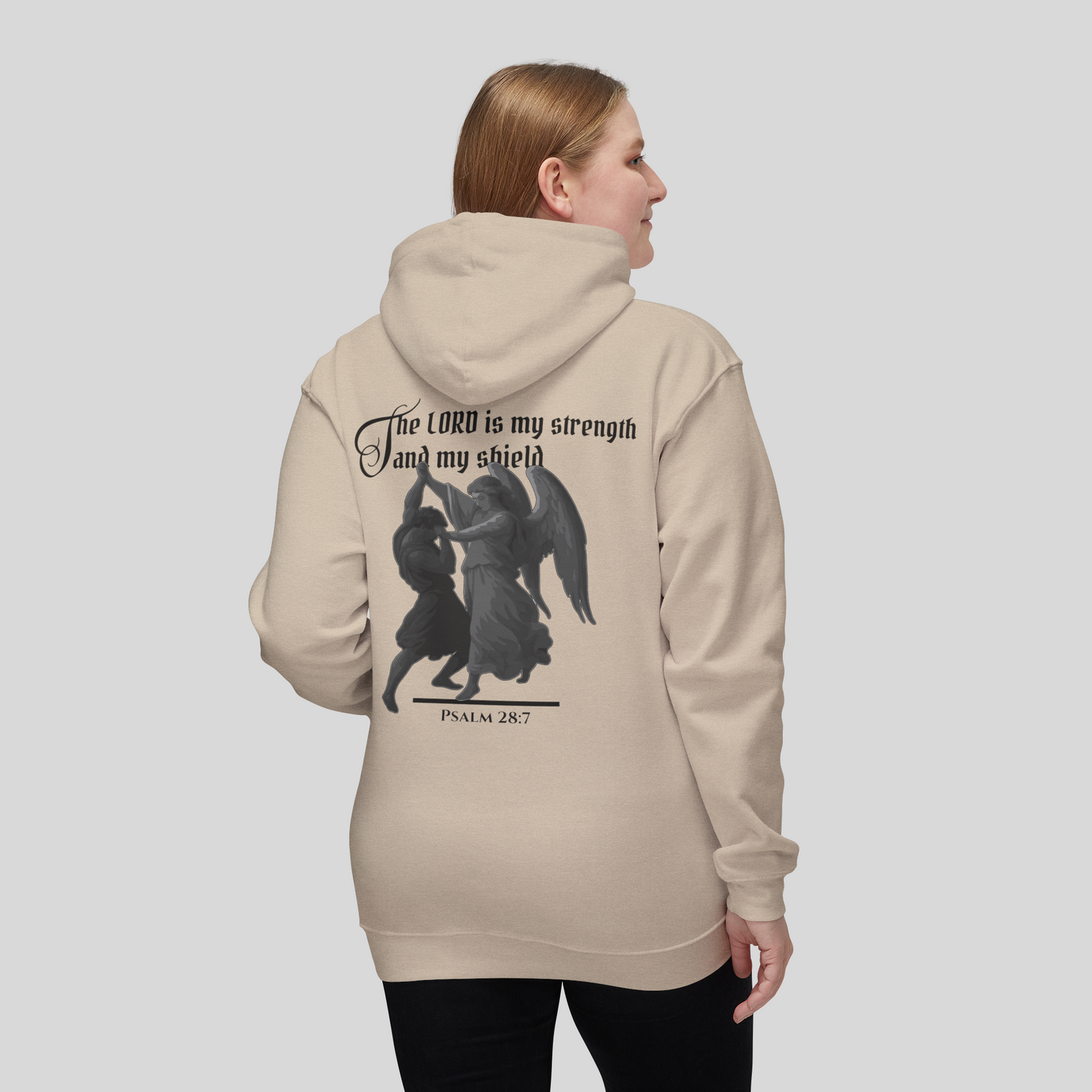 Strength and Shield - Women's Hoodie (Light Edition) Beige