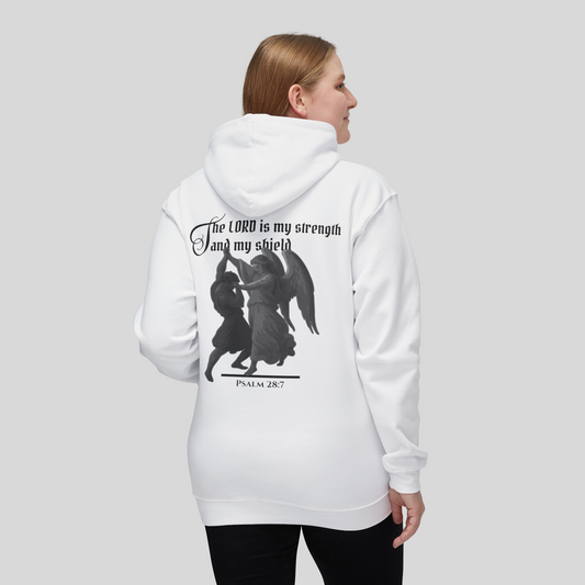 Strength and Shield - Women's Hoodie (Light Edition) White