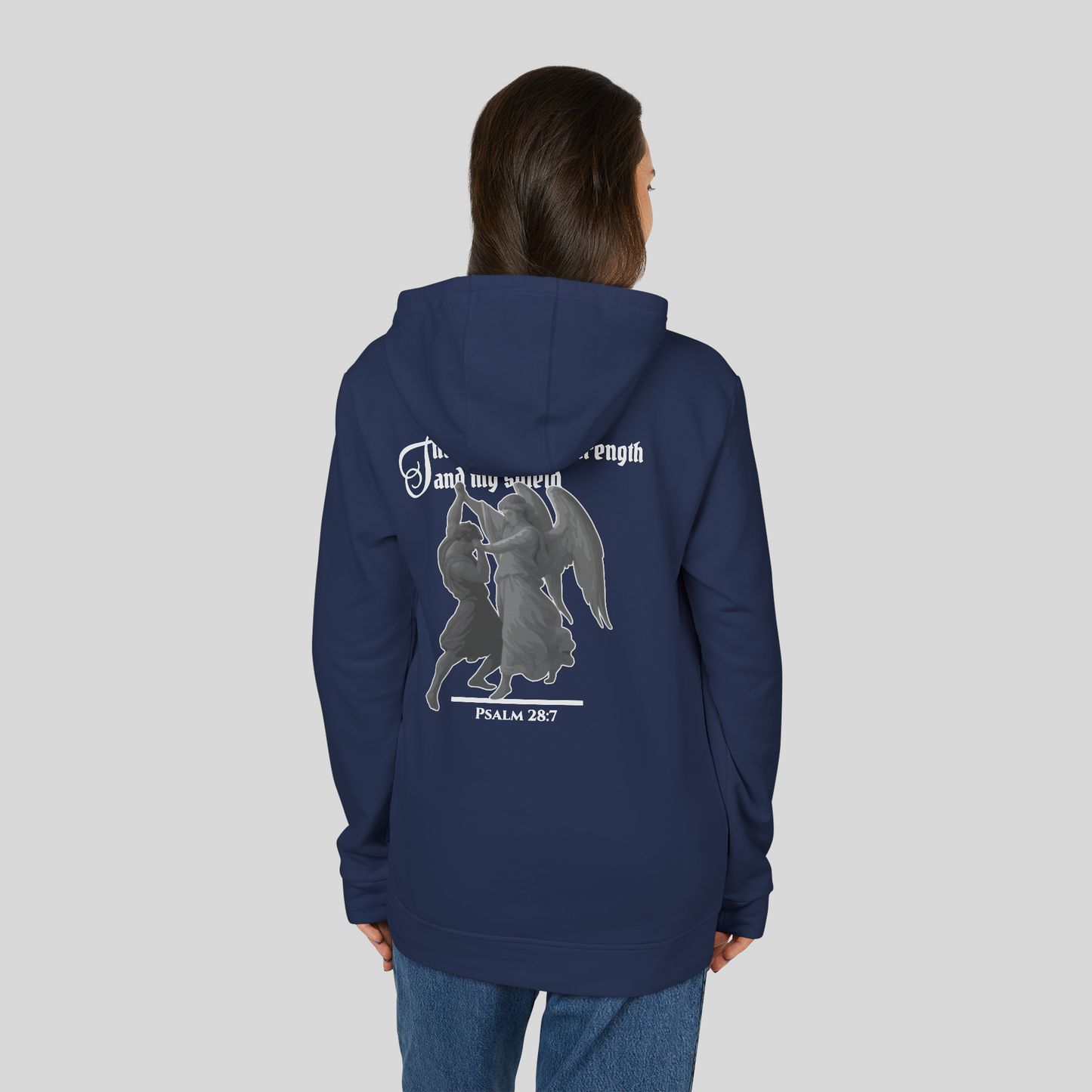 Strength and Shield - Women's Hoodie (Dark Edition) Navy