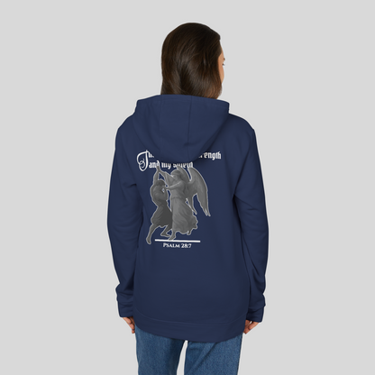 Strength and Shield - Women's Hoodie (Dark Edition) Navy