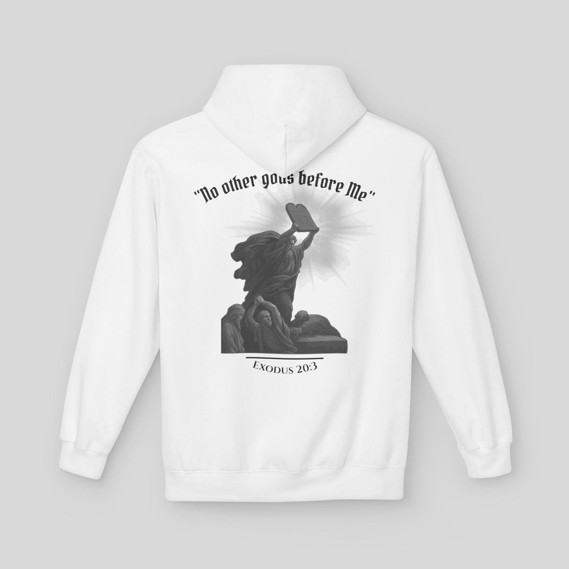 Moses Ten Commandments - Men's Hoodie (Light Edition)